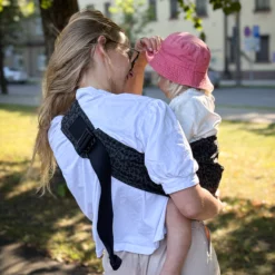 Alternative view of Tuvu Baby & Toddler Hip Carrier – Grey Leopard