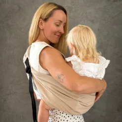 Alternative view of Tuvu Baby & Toddler Hip Carrier – Beige Corduroy
