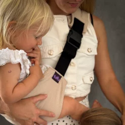 Tuvu Baby & Toddler Hip Carrier – Beige Corduroy - Image 4